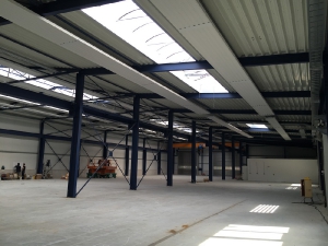 2017 Mönchengladbach Industriehalle Deckenstrahlungsheizung